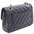 Borsa a tracolla Chanel Matelassé Double Flap Nero - vista 2