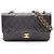 Sac à épaule Chanel Matelassé Double Flap Noir