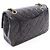 Sac à épaule Chanel Matelassé Double Flap Noir - vue 2