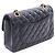 Borsa a tracolla Chanel Matelassé Double Flap Nero - vista 2