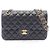 Borsa a tracolla Chanel Matelassé Double Flap Nero