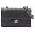Borsa a tracolla Chanel Matelassé Double Flap Nero