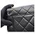 Borsa a tracolla Chanel Matelassé in pelle nera Nero - vista 6