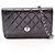 Borsa a tracolla Chanel in pelle matelassé Nero