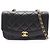 Borsa a tracolla Chanel Matelassé Diana Flap Nero