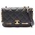 Borsa Chanel Mini Flap - Pelle Nera Nero
