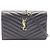 Borsa a busta Cassandra in pelle nera Yves Saint Laurent Nero