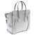 Céline Borsa a mano Celine Luggage Micro Shopper Argento - vista 2