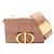 Borsa a tracolla box Dior 30 Montaigne in pelle rosa Christian Dior