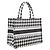 Borsa Christian Dior Dior Book Tote Medium Houndstooth Nero Bianco - vista 2
