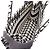 Borsa Christian Dior Dior Book Tote Medium Houndstooth Nero Bianco - vista 3