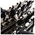 Borsa Christian Dior Dior Book Tote Medium Houndstooth Nero Bianco - vista 5