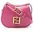 Borsa a tracolla Fendi Camon Nano Rosa