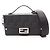 Borsa Fendi Soft Trunk Baguette Zucca Borsa a Tracolla 2-Way Nero