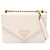 Borsa a tracolla Prada in pelle Saffiano Bianco