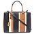 Borsa Tote Prada Galleria 2-Way Marrone Nero Bianco