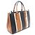 Borsa Tote Prada Galleria 2-Way Marrone Nero Bianco - vista 2