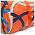 Hermès Borsa a tracolla Hermes AirSilk Duffle 44 Blu Multicolore Arancione - vista 4