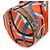 Hermès Borsa a tracolla Hermes AirSilk Duffle 44 Blu Multicolore Arancione - vista 9