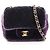 Borsa a tracolla Chanel Mini Matelassé Porpora Blu navy