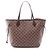 Bolso Tote Louis Vuitton Neverfull MM Damier Ebene Castaño