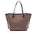 Borsa Tote Louis Vuitton Neverfull MM Damier Ebene Cerise Marrone