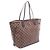Borsa Tote Louis Vuitton Neverfull MM Damier Ebene Cerise Marrone - vista 2