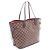 Borsa Tote Louis Vuitton Neverfull MM Damier Ebene Marrone - vista 2