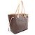 Borsa Tote Louis Vuitton Neverfull MM Marrone - vista 2