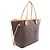 Borsa Tote Louis Vuitton Neverfull MM Marrone Fuschia - vista 2