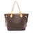 Borsa Tote Louis Vuitton Neverfull MM Marrone