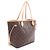 Borsa Tote Louis Vuitton Neverfull MM Marrone - vista 2