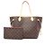 Borsa Tote Louis Vuitton Neverfull MM Marrone Fuschia
