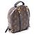 Zaino Louis Vuitton Palm Springs Mini Marrone Nero - vista 2