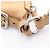 Borsa a tracolla Prada in pelle beige - vista 8