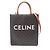 Céline Celine Small Vertical Cabas Triomphe 2-Way Tote Bag Marrone Nero