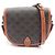 Céline Bolsa de mão Celine Folco Medium Marrom Preto