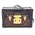 Borsa a tracolla Louis Vuitton Petite Malle Monogram Marrone Nero