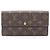 Louis Vuitton Portefeuille Sarah Bi-fold Long Wallet Marrone