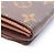 Cartera bi-fold de cuero marrón Louis Vuitton Castaño - vista 6