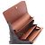 Cartera bi-fold de cuero marrón Louis Vuitton Castaño - vista 3