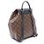 Zaino/Borsa Louis Vuitton Montsouris NM PM Monogram Marrone Nero - vista 2