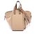 Borsa a mano in pelle 2-Way Loewe Hammock Small Beige