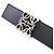 Cinturón de piel reversible Anagram Loewe para mujer Castaño Negro - vista 2