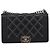 Chanel Boy Flap in vitello matelassé con dettaglio micro catena Old Medium Nero