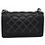 Chanel Boy Flap in vitello matelassé con dettaglio micro catena Old Medium Nero - vista 2