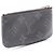 Louis Vuitton Pochette Clé Monogram Eclipse Reverse Wallet Castaño Negro - vista 2