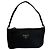 Mini borsa Prada Triangle Plate Pouch Nero