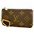 Louis Vuitton Monogram Pochette Clé Geldbörse/Münzbeutel Braun