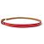 Hermès NEUER HERMES ETRIVIERE GÜRTEL 18MM H064087CK SWIFT LEDER CAPUCINE T95 BELT Rot - Ansicht 2